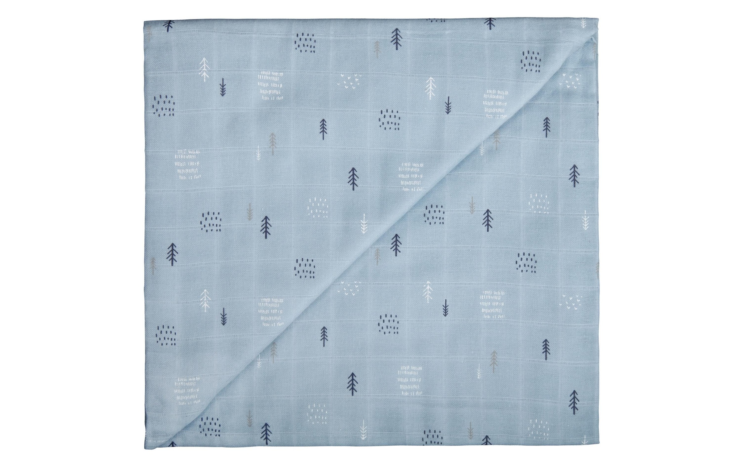 ZEWI bébé-jou Schnuffeltuch »Indigo Woods 120 cm x 120 cm« 1 Stk. tlg.