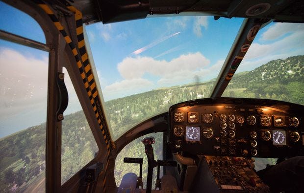 Hubschrauber-Simulator in München als Geschenk