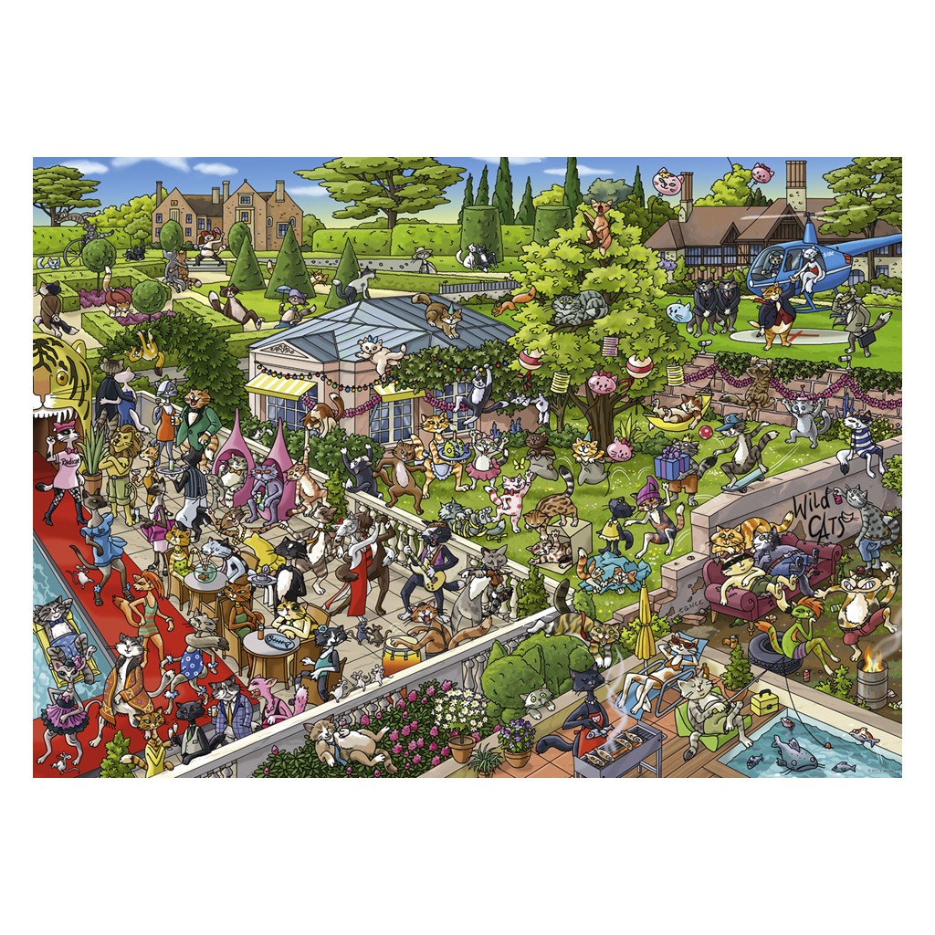 Puzzle - Party Cats de Birgit Tanck - 1000 Pièces