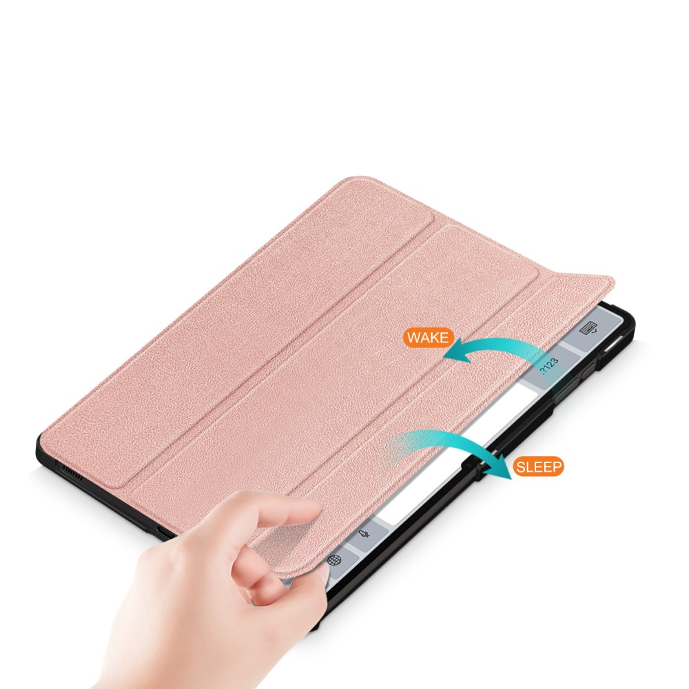 Samsung Galaxy Tab S9 Ultra Flipcase Hülle Ledertasche mit Aufstellfunktion Litchi Look   S-Pen Halterung - Dunkelblau