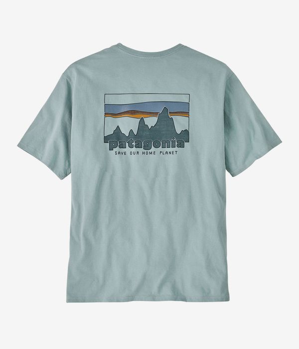Patagonia 73 Skyline Organic T-Shirt (thermal blue)