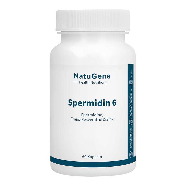 Spermidin 6 + Resveratrol + Zink vegan Kapseln, 60 St