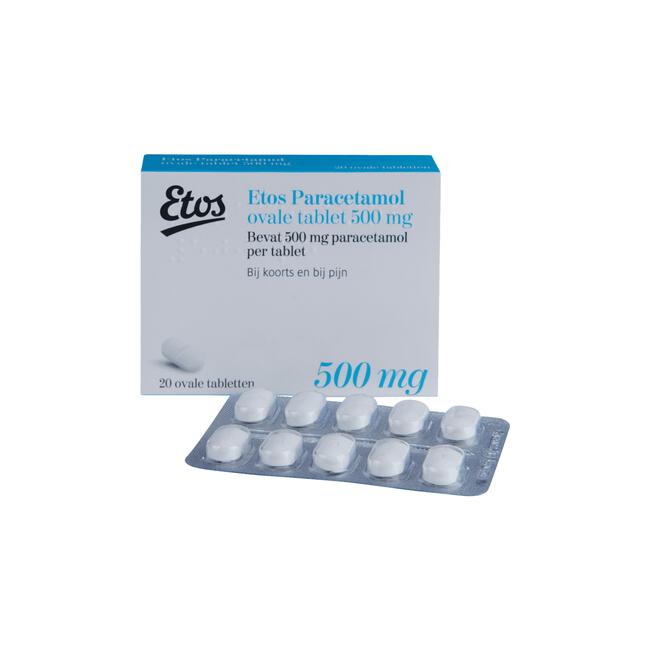 Etos Paracetamol 500 mg Ovale Tablet