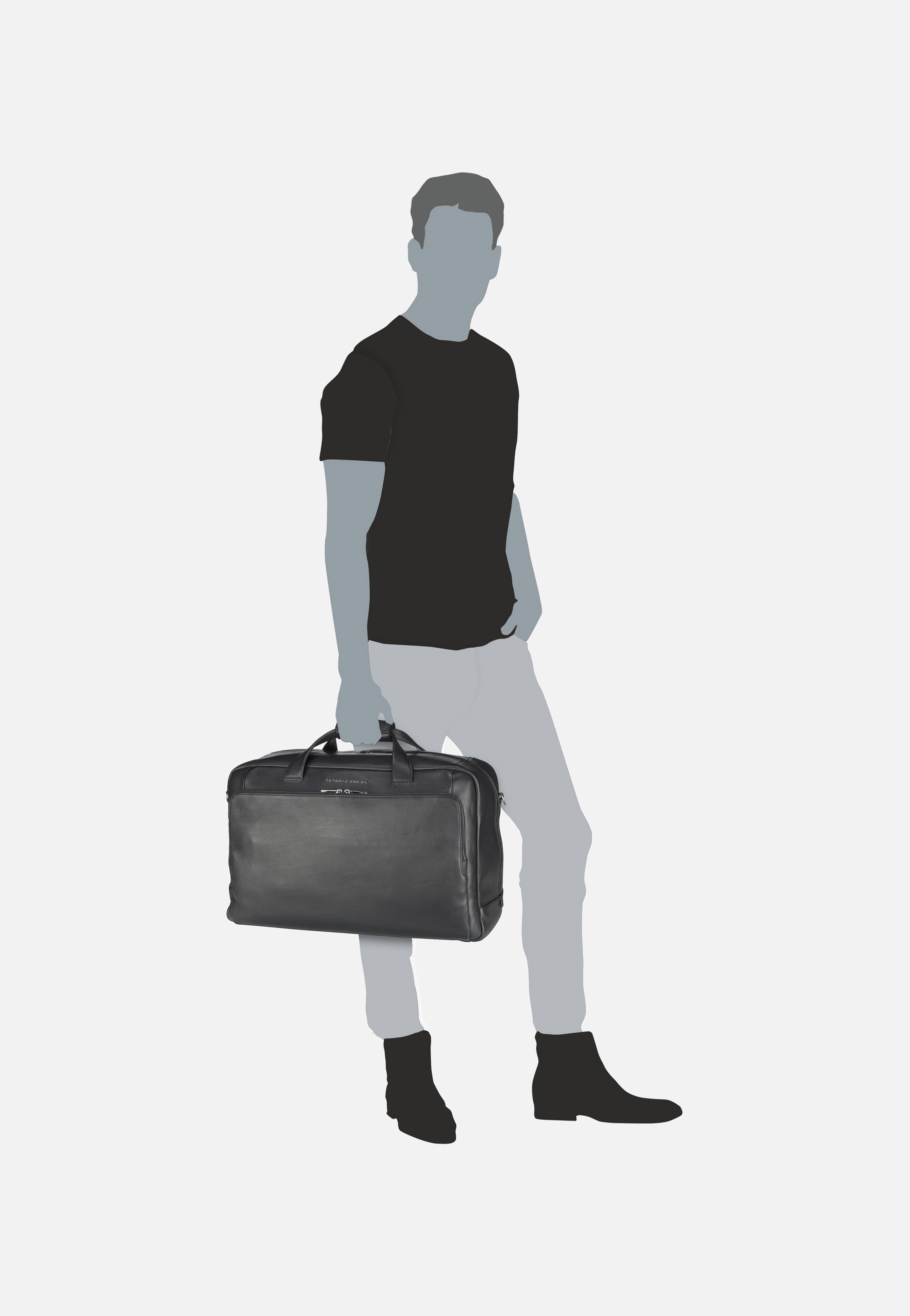 Roadster Leather 1001 Black - Weekender