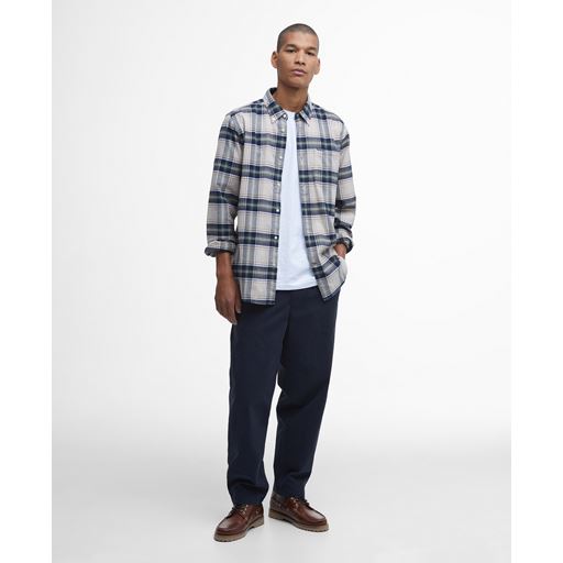 Barbour Betsom Tailored Checked Skjorte, Stone Marl, XXL