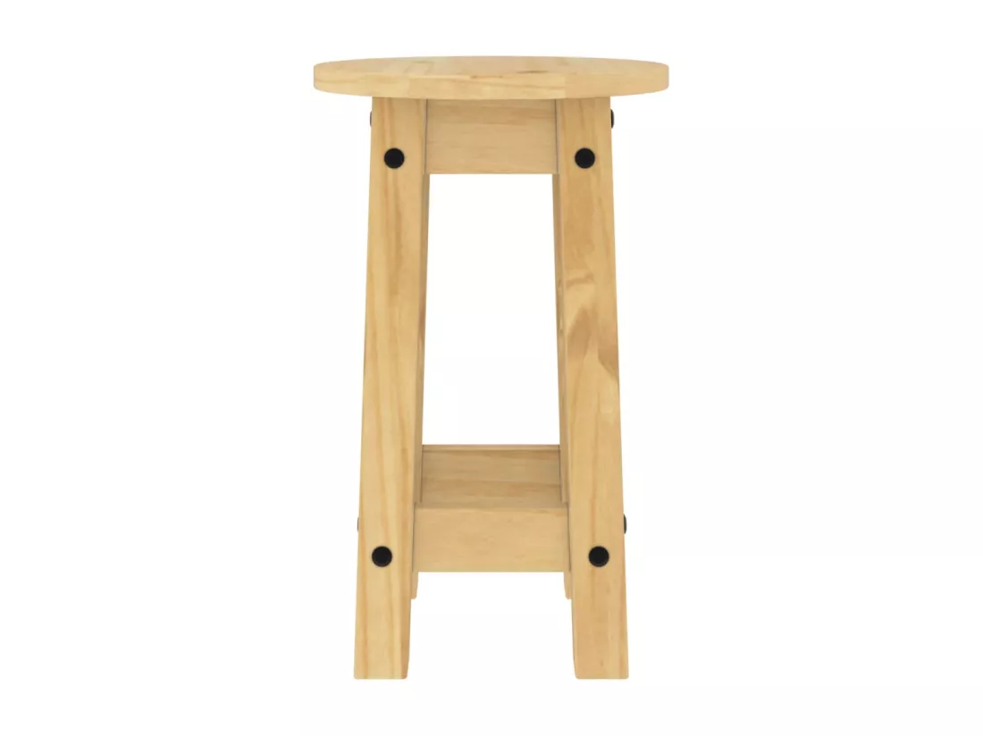 Tabourets de bar lot de 2 bois massif de pin