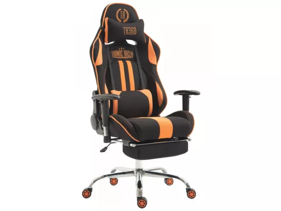 Chaise de bureau - Tissu - Noir / Orange - Limit