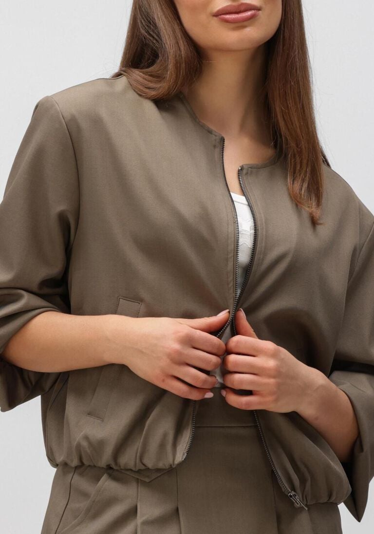bruine co'couture jack luna balloon zip jacket