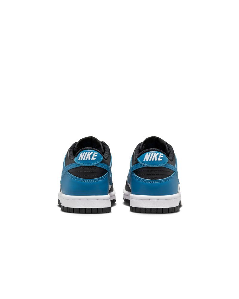 Chaussures Nike Dunk Low Blanc/Noir/Bleu pour enfant