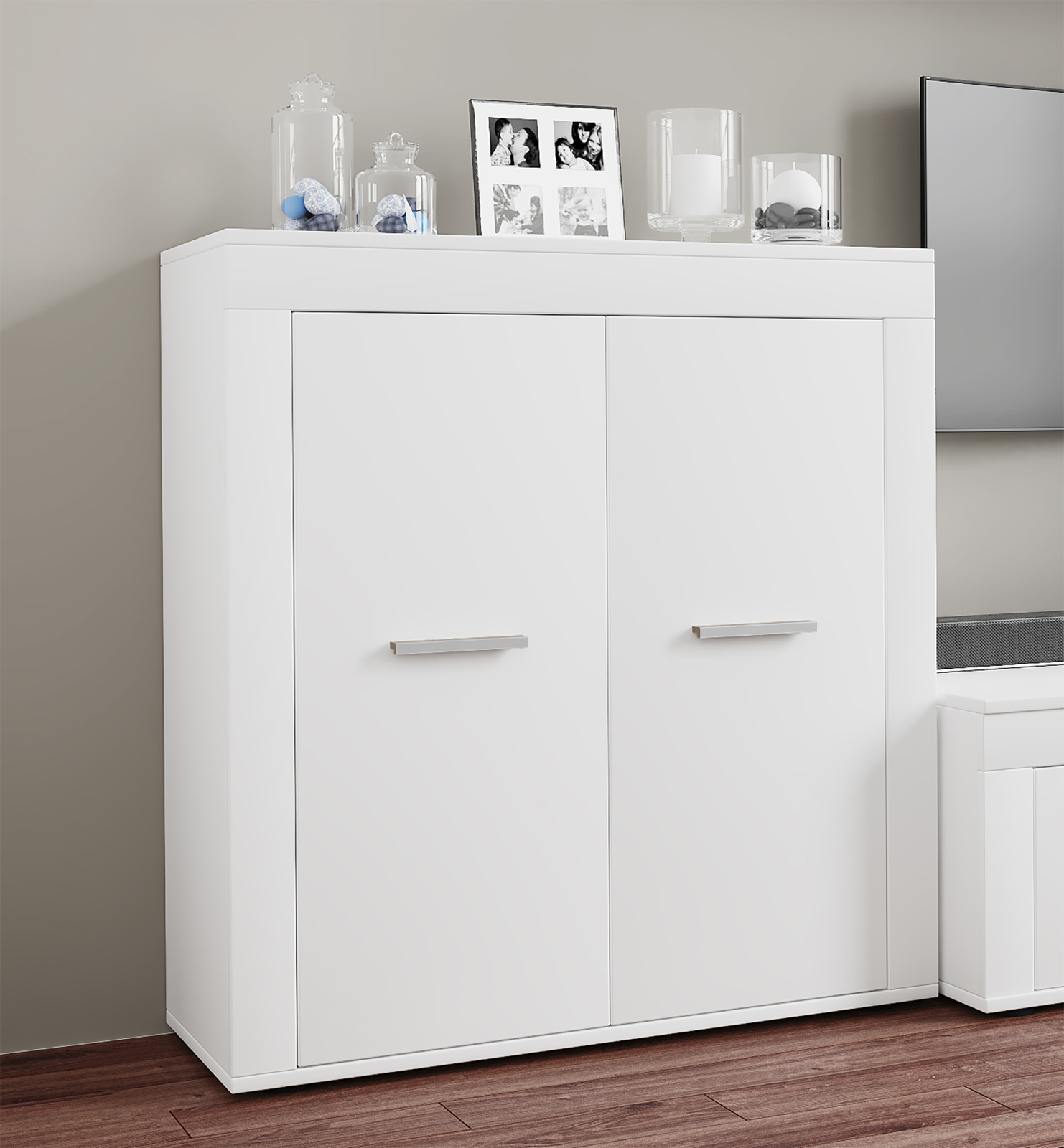 Kommode USILO - weiß - 80 cm breit
