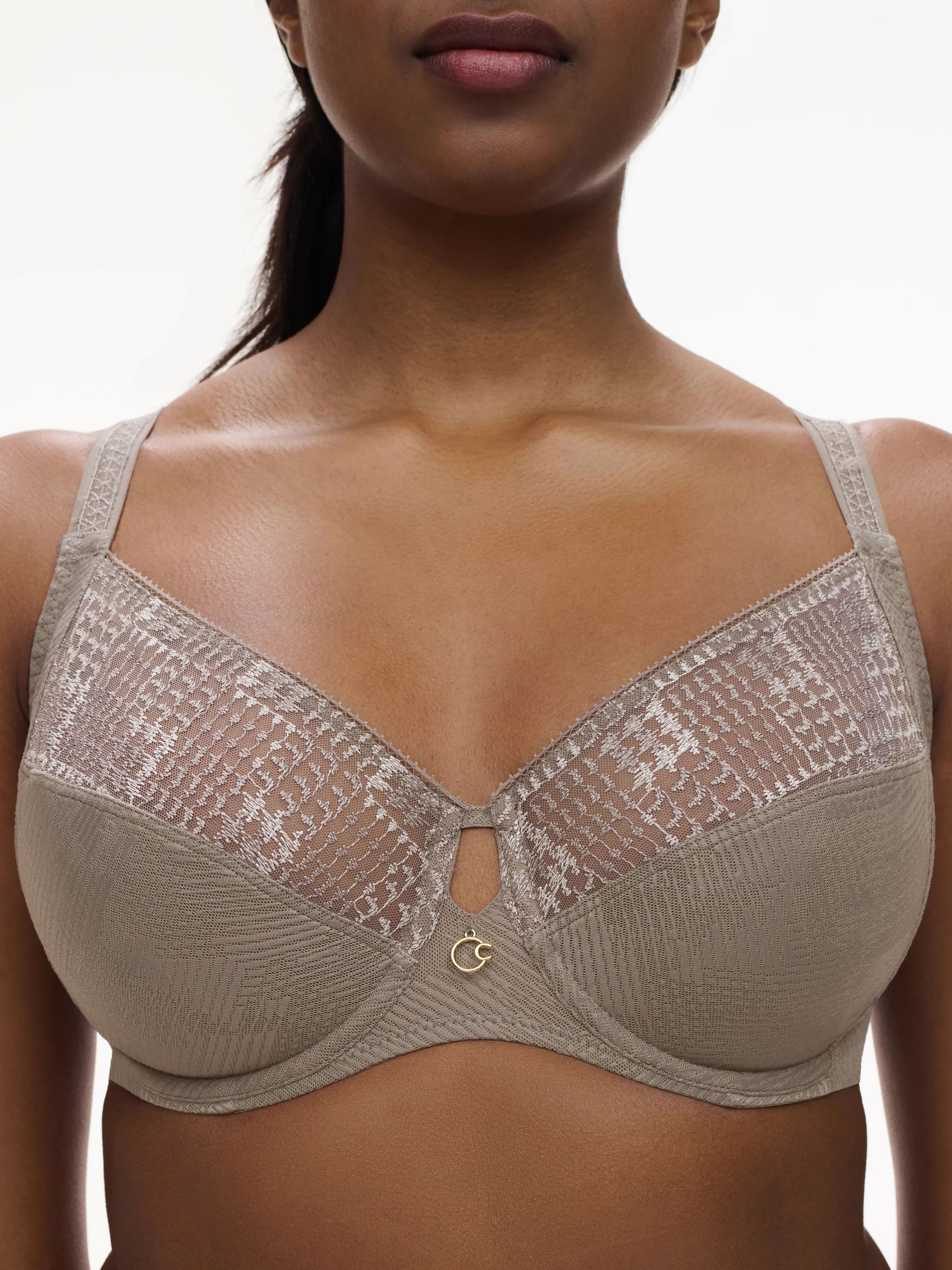INTRIGUE - Soutien-gorge emboîtant broderie | Gris