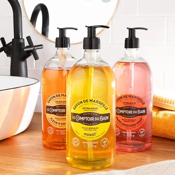 Le Comptoir Du Bain - Savon De Marseille Liquide Extra Doux Monoï 1l