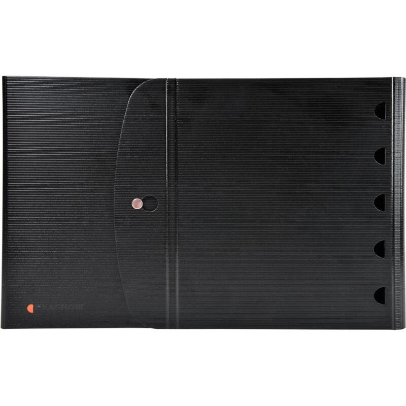 Classeur 4 anneaux plastifié de présentation Exacompta Exashow A4 - Dos 4 cm noir