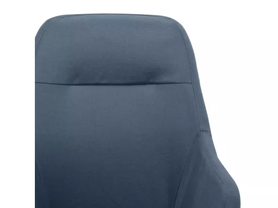 Chaise à bascule Bleu Tissu