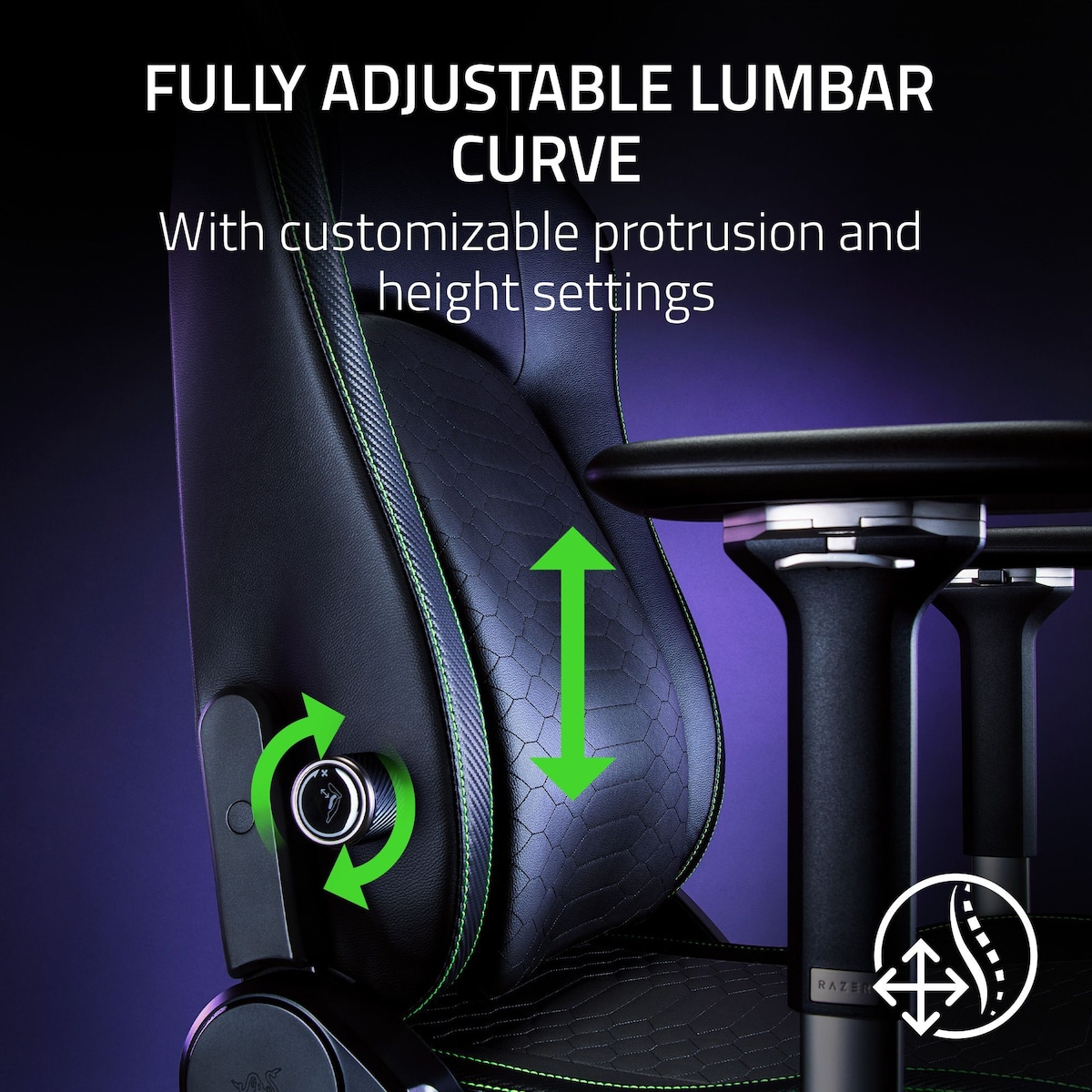 Razer Iskur V2 gamingstol (sort)