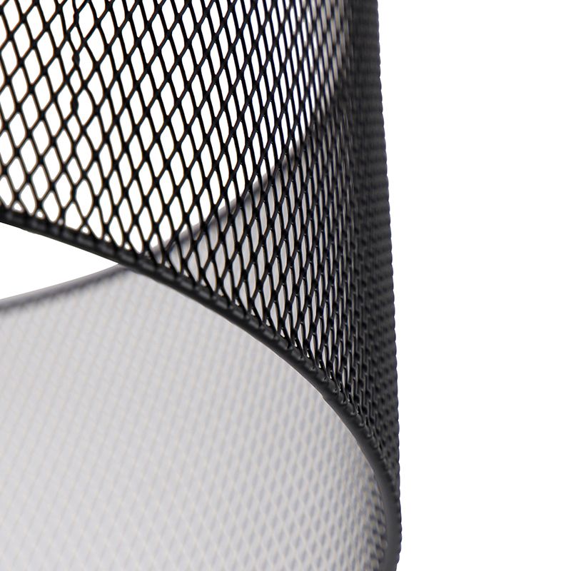 Industriële plafondlamp zwart - Drum Mesh