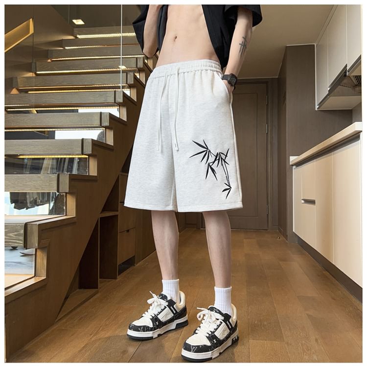 Derbundy - korte mouwen geborduurde sweatshorts