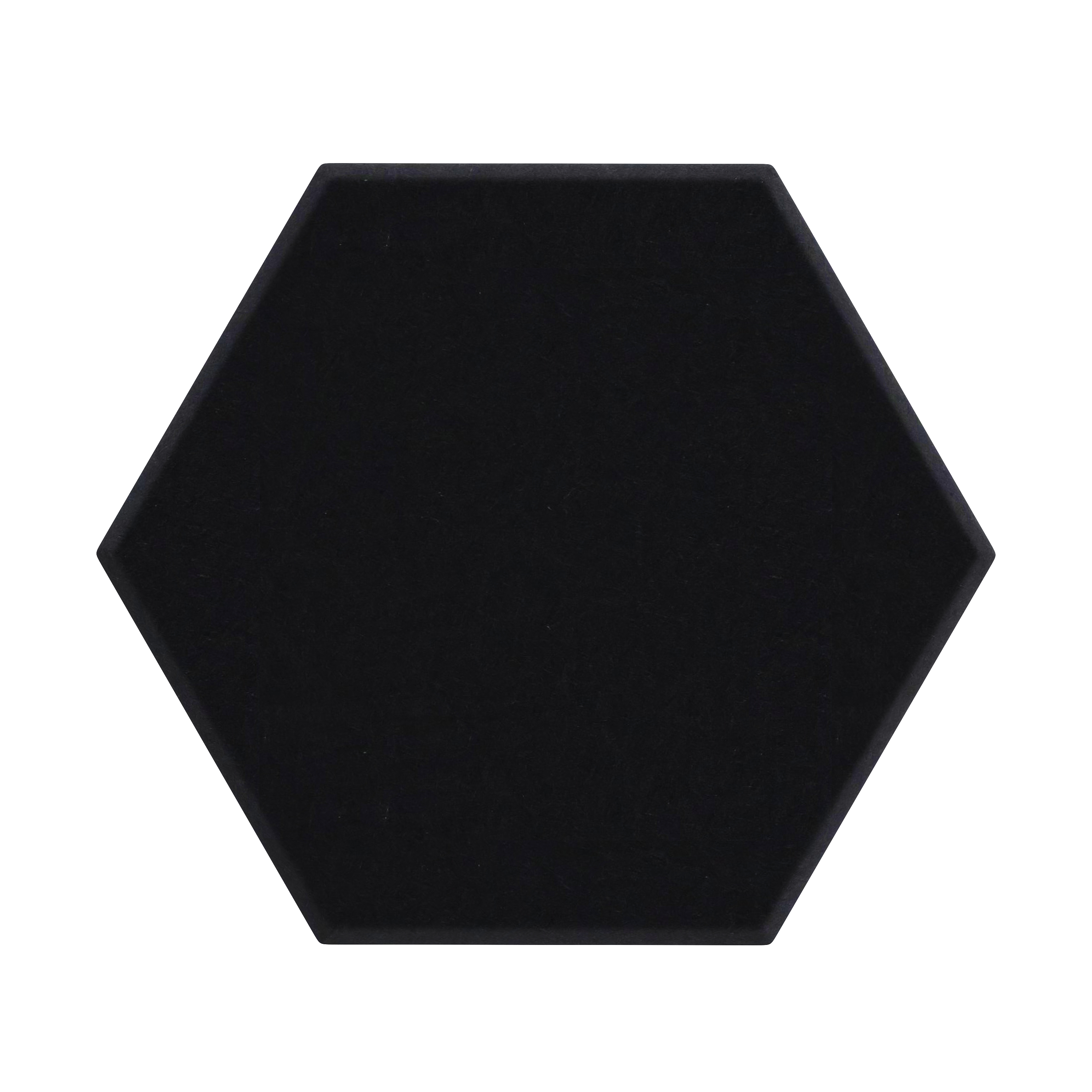 Akustikplatte sechseckig 12er Set 30 x 26 cm schwarz