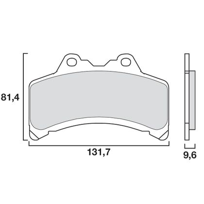 Plaquettes de freins Brembo Organique avant