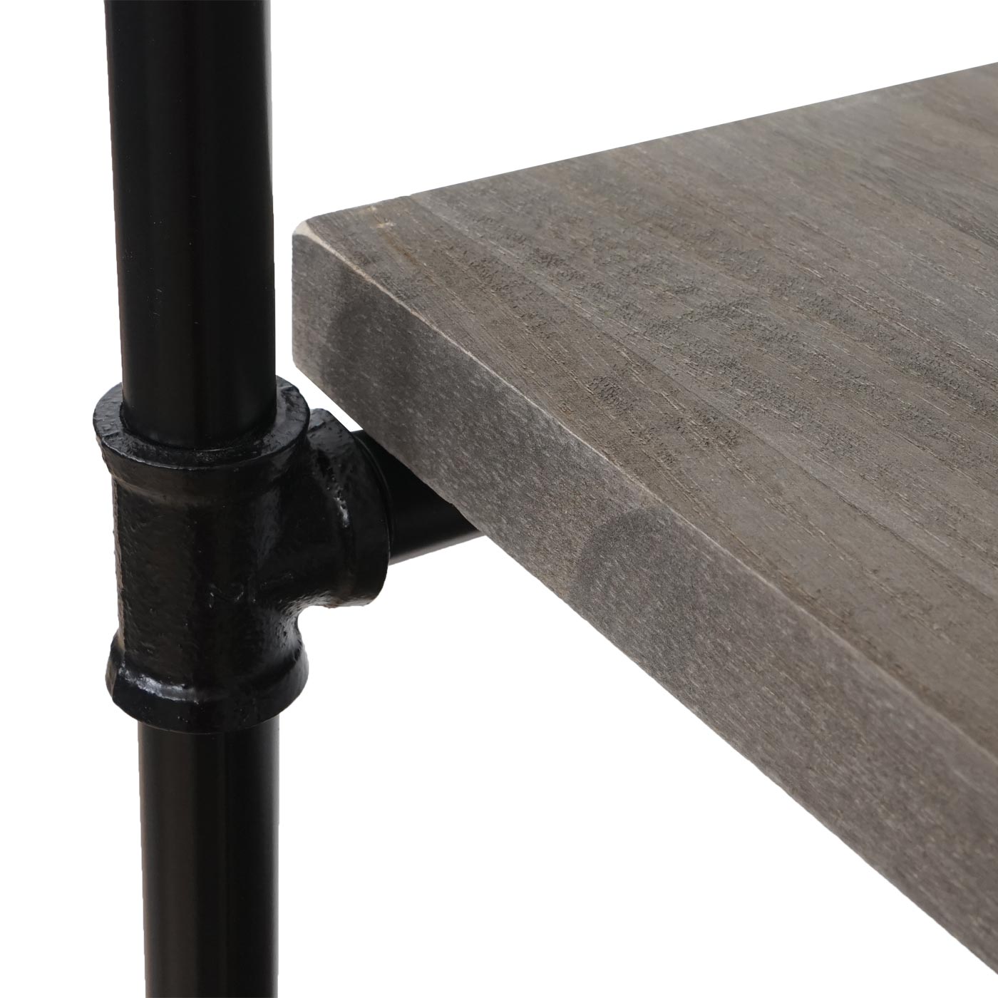 Standregal MCW-C45, Wohnregal Bücherregal Ablageregal, Industriedesign Holz Metall, 165x80x28cm ~ grau-braun
