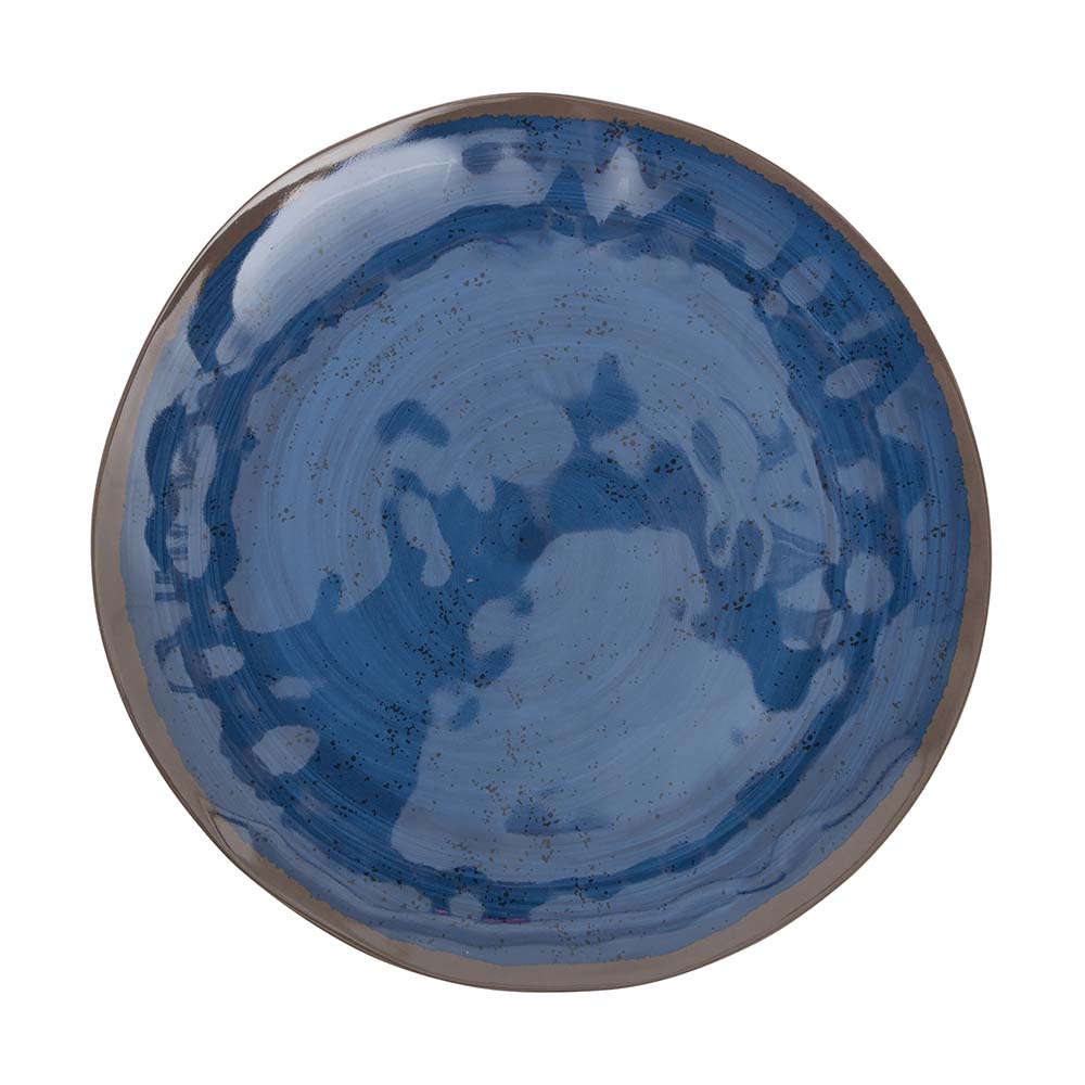 Bo-Camp Halo set van 4 melamine ontbijtborden - Blue