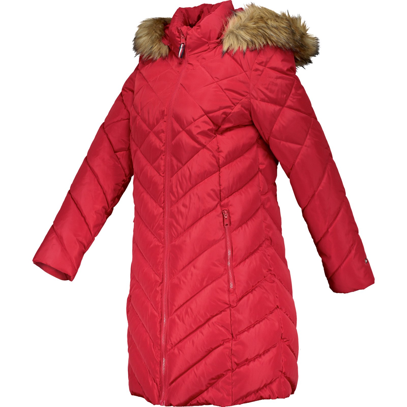 Tommy Hilfiger Damen-Parka mit Kapuze XXL, rot
