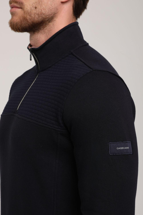 Gabbiano blauwe heren sweater
