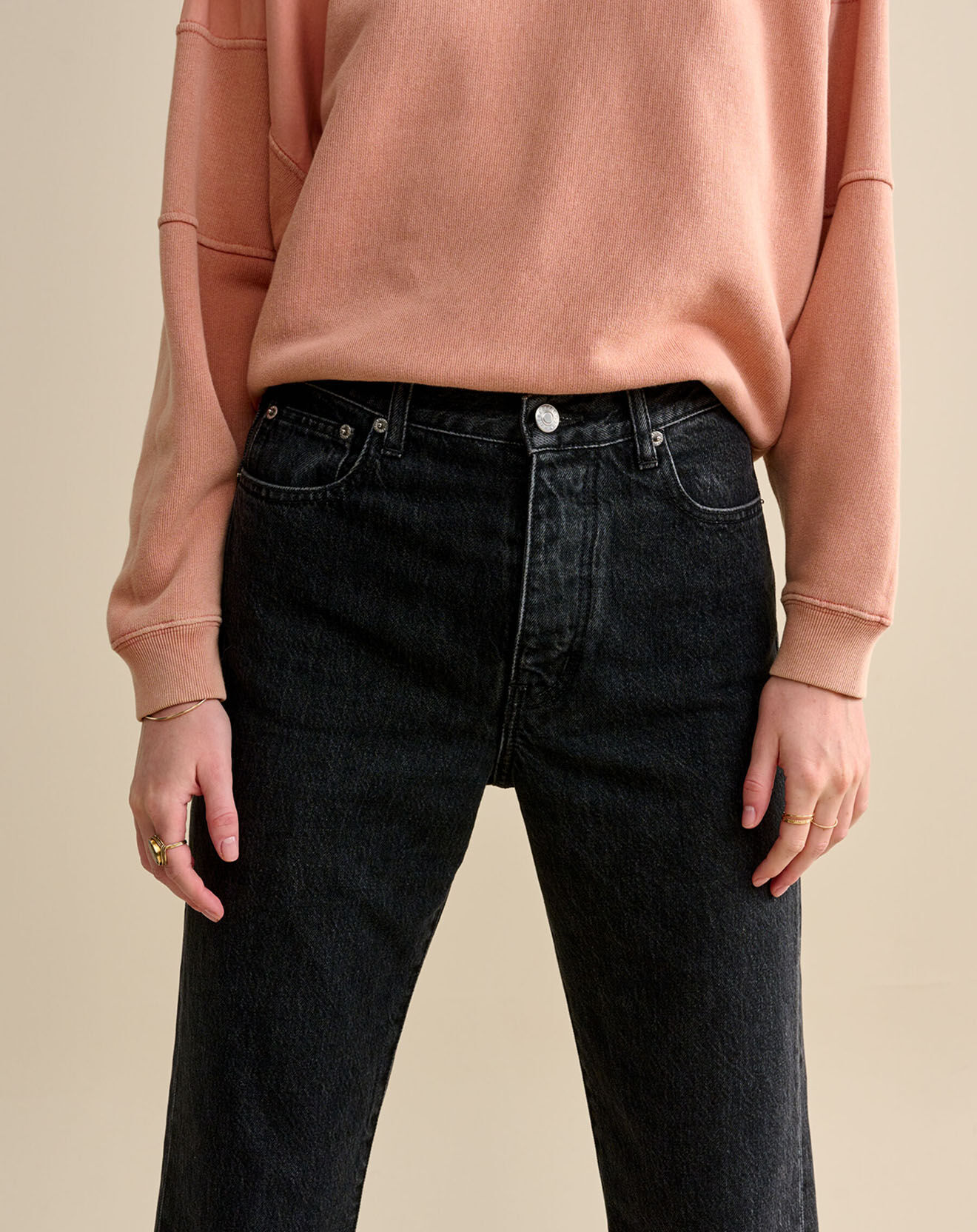 Bellerose Jean droit Pound vieux noir