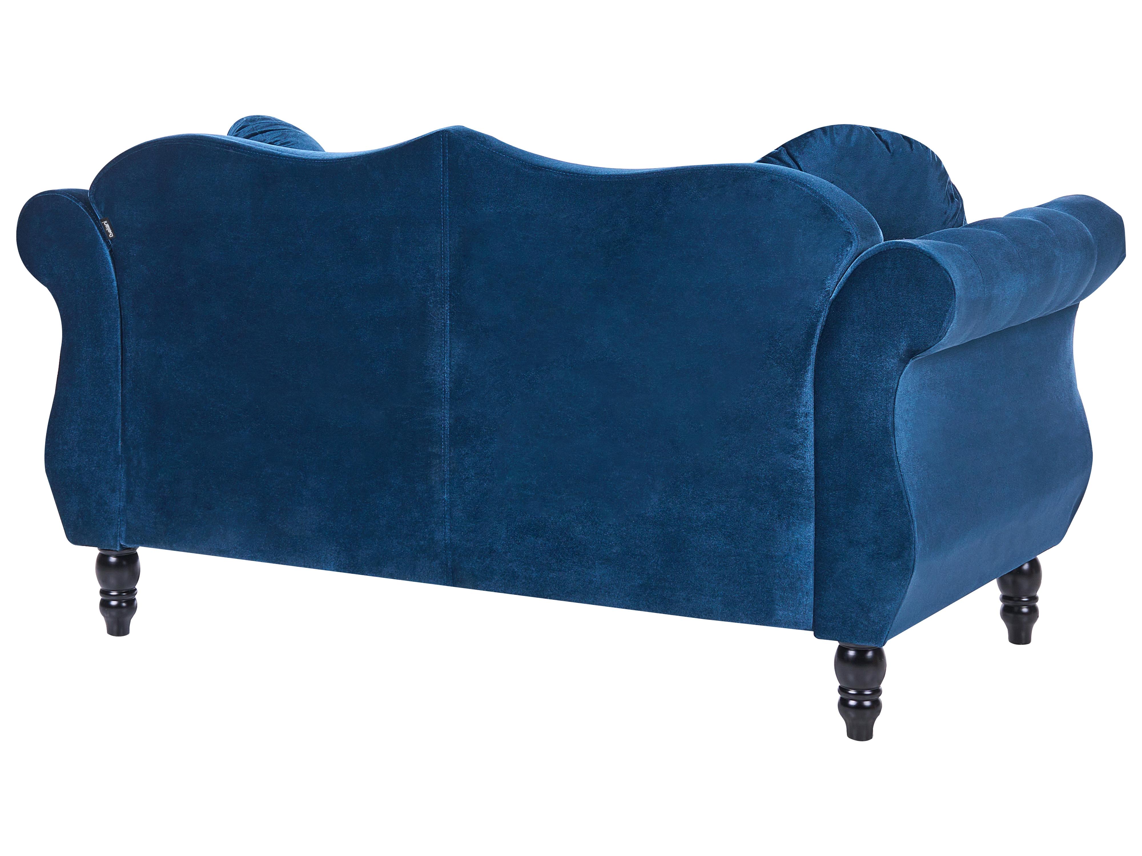 Bankenset 5-zits SKIEN Fluweel Marineblauw