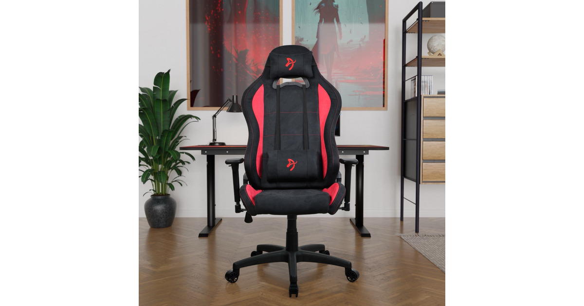 ArozziTorretta Supersoft - Black/Red gamestoel  (Zwart/rood)