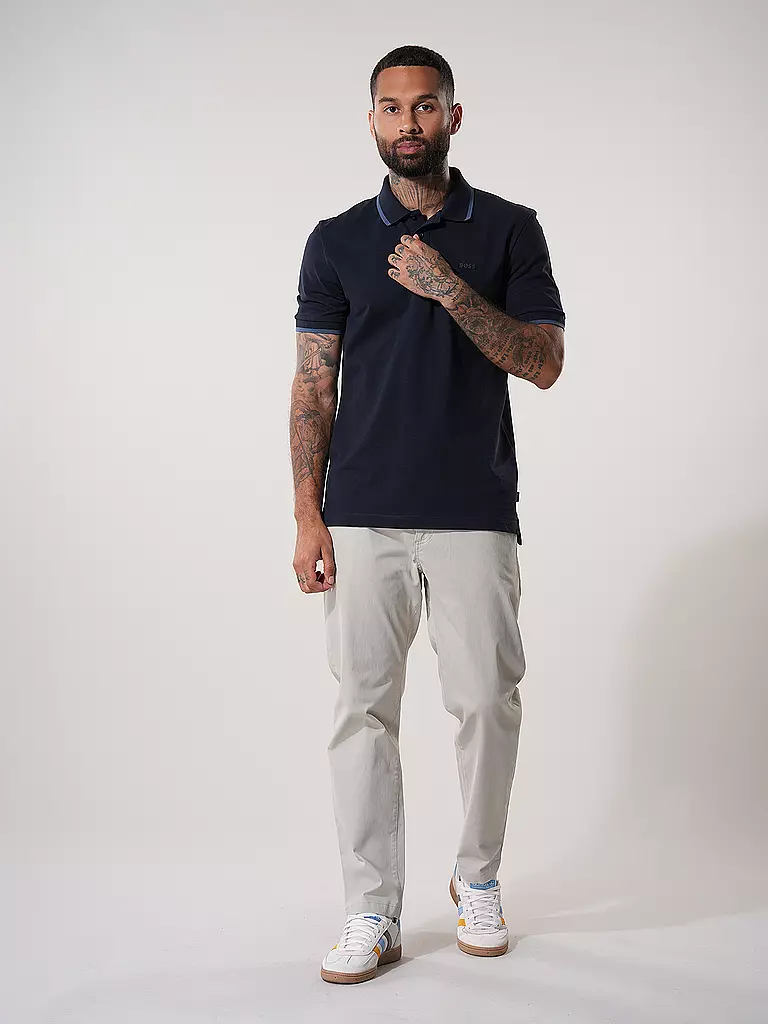 BOSS Poloshirt PARLAY 190 dunkelblau