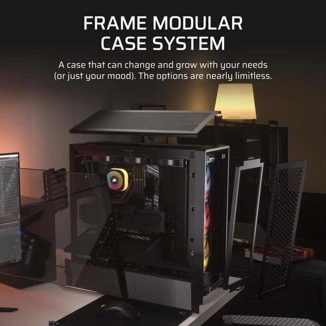 Corsair FRAME 4000D RS ARGB Mid-Tower PC-kabinet (sort)