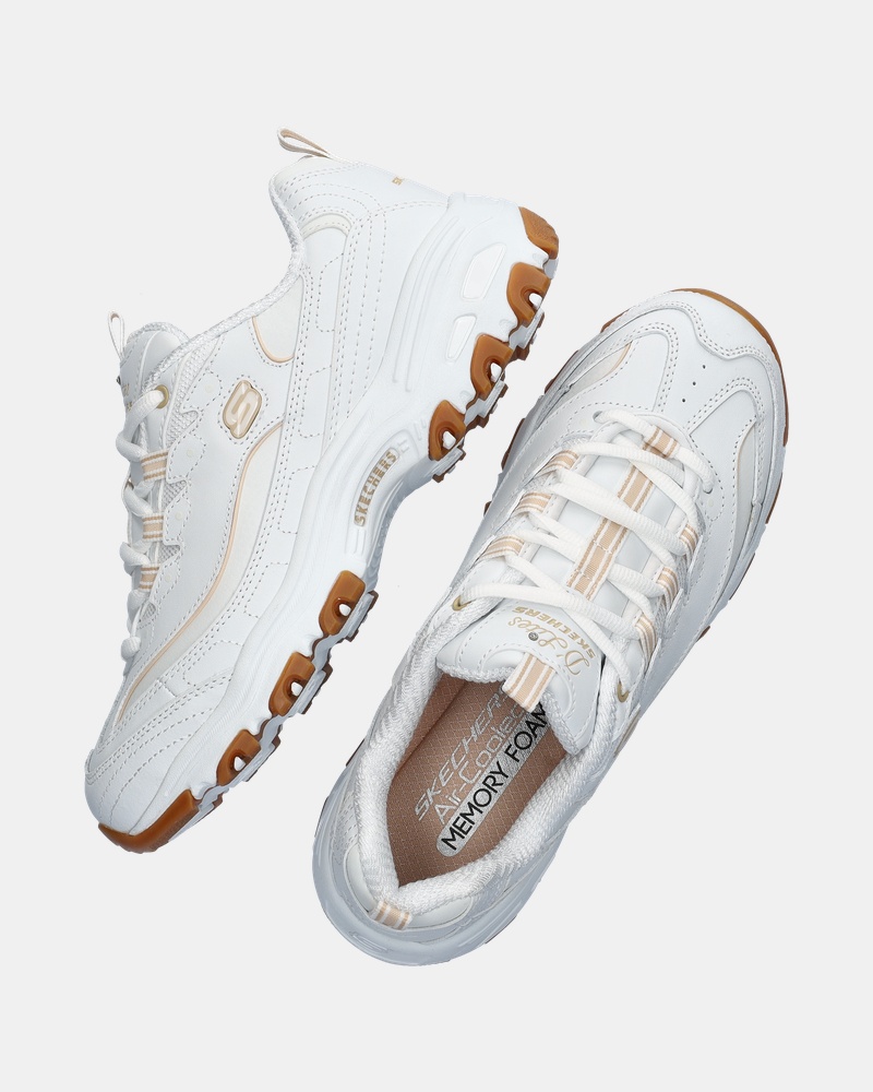 Skechers D'Lites - Good Neutral Lage sneakers  - wit