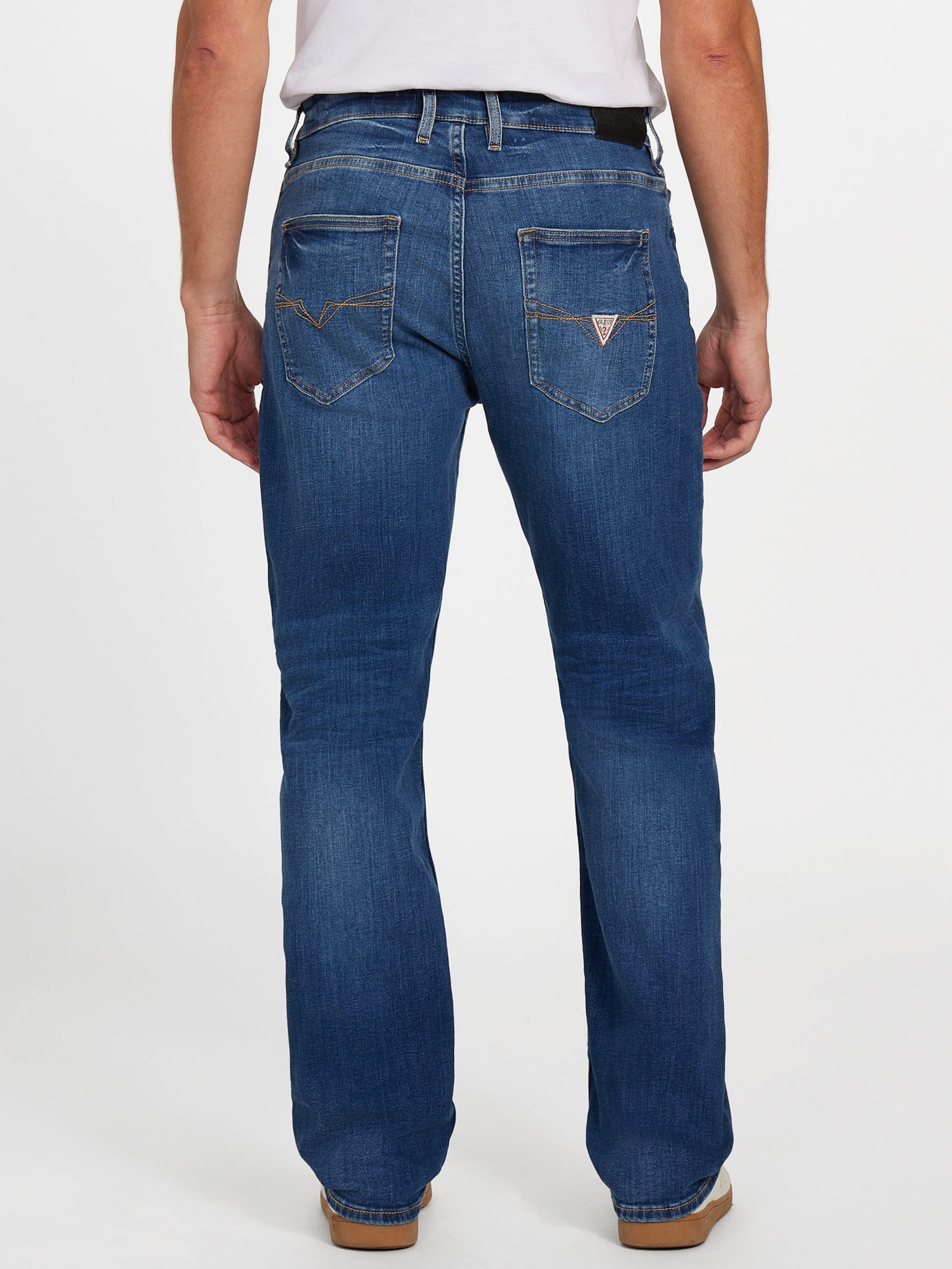 Calça jeans reta Eco Mason de corte regular