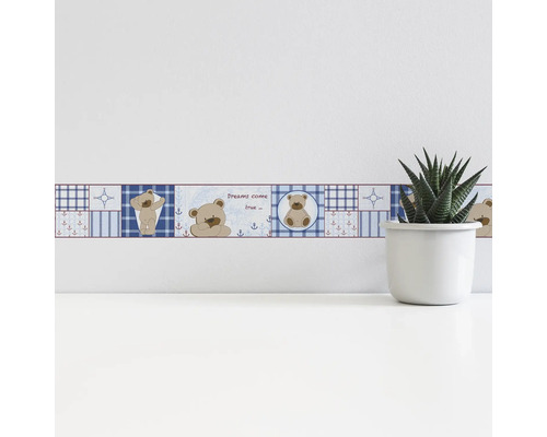 Rand 8986-16 Alleen Randen 9 zelfklevend zelfklevend beer blauw 5 m x 10 cm