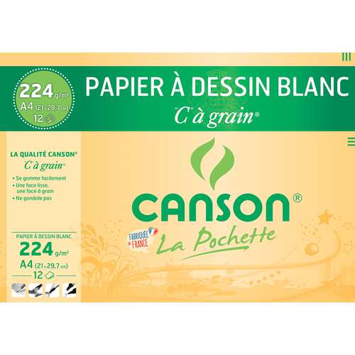 CANSON® „C“ à grain Zeichenpapier weiß
