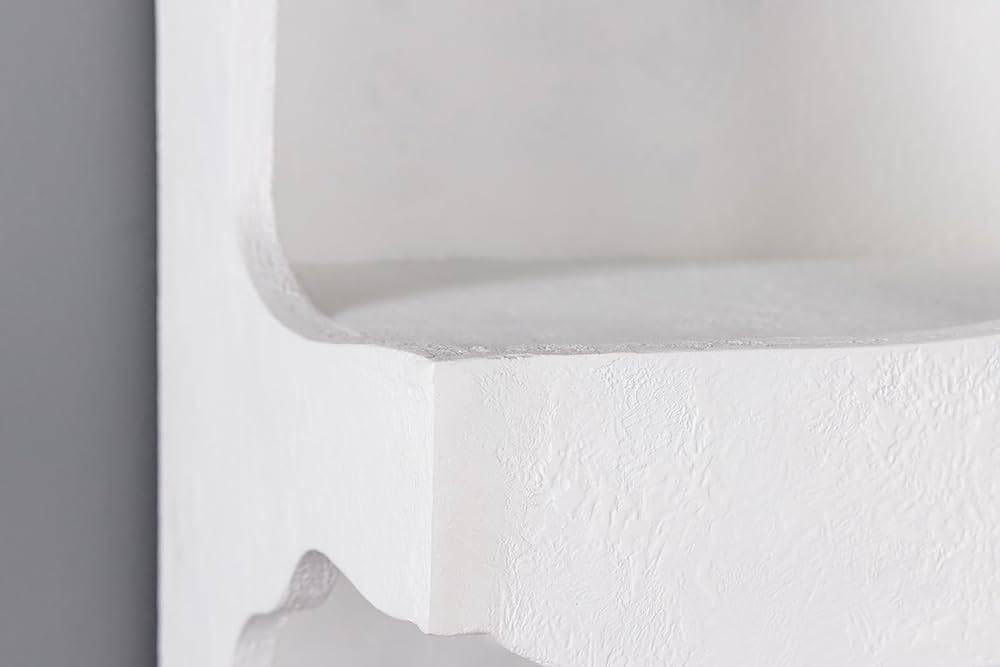 Abstraktes Regal Art Ambiente - 180cm - weiß - Beton strukturiert Standregal