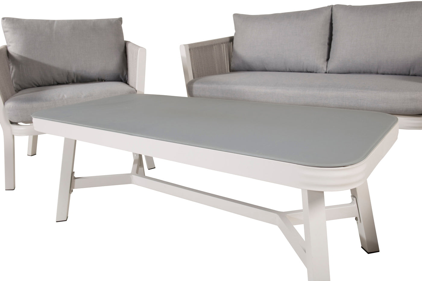 FjÃ´rd - Tuinset Wit Lounge - Aluminium - Virya