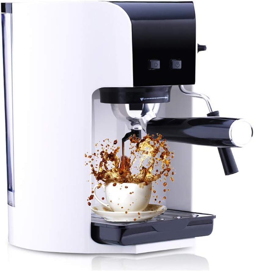 Machine à Café Intégrée, Machine à Café Filtre Ménage Italienne Semi-Automatique Machine à Café Petite Machine à Café Italienne en Mousse Intéressante
