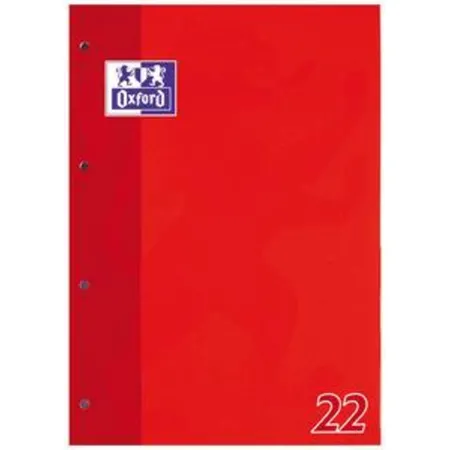 Oxford Schulblock,90 g/qm, A4, 5mm kariert, 50 Bl., sortiert, Optik Paper®, 1 Stück, 4-fach sortiert
