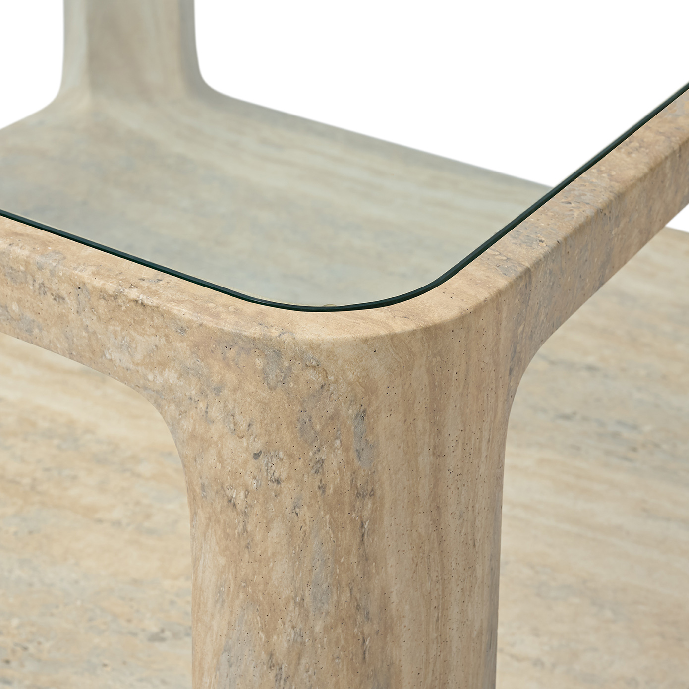 Salontafel Yobeko Travertine Texture