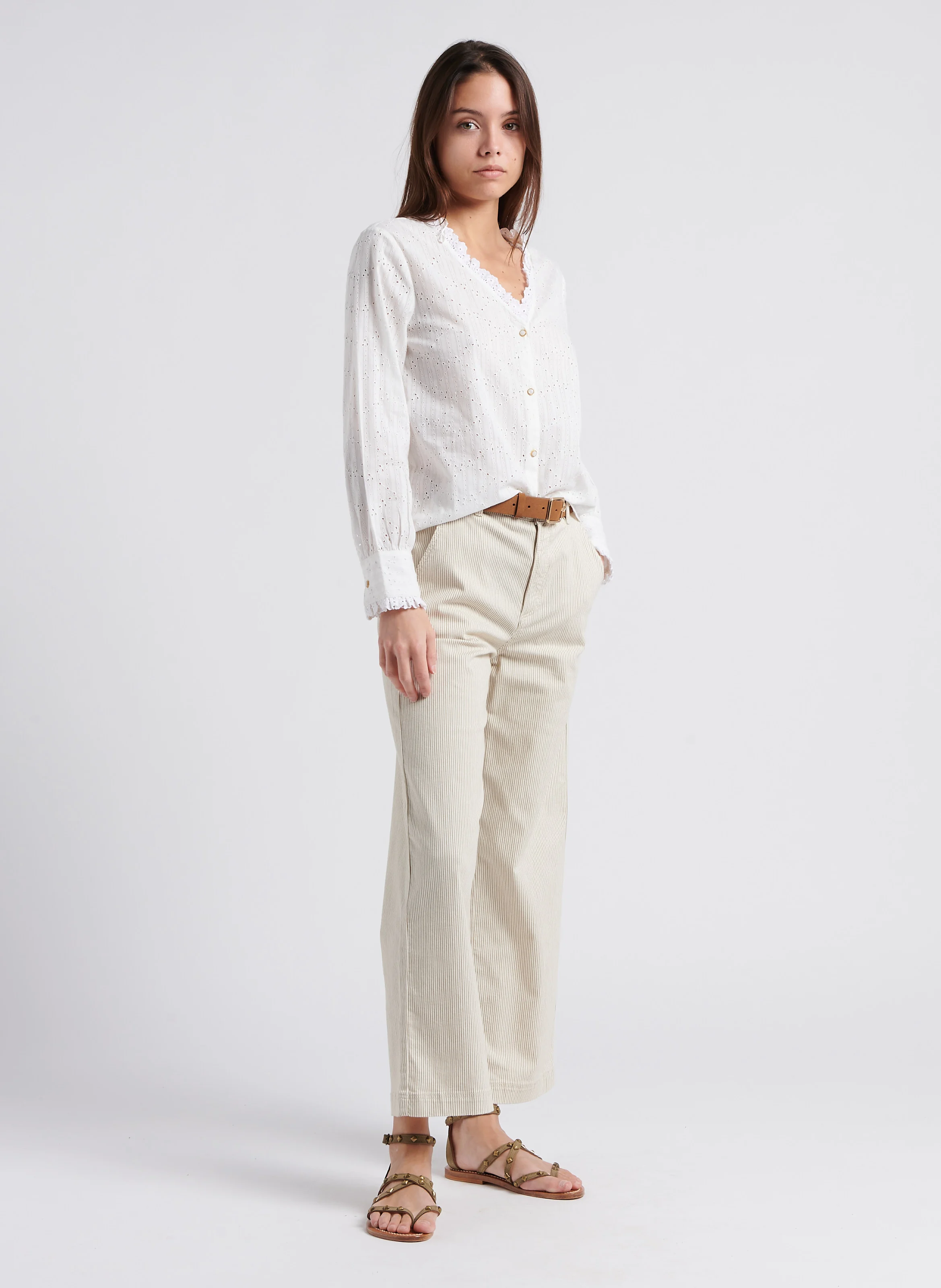Ceinture en cuir | Marron