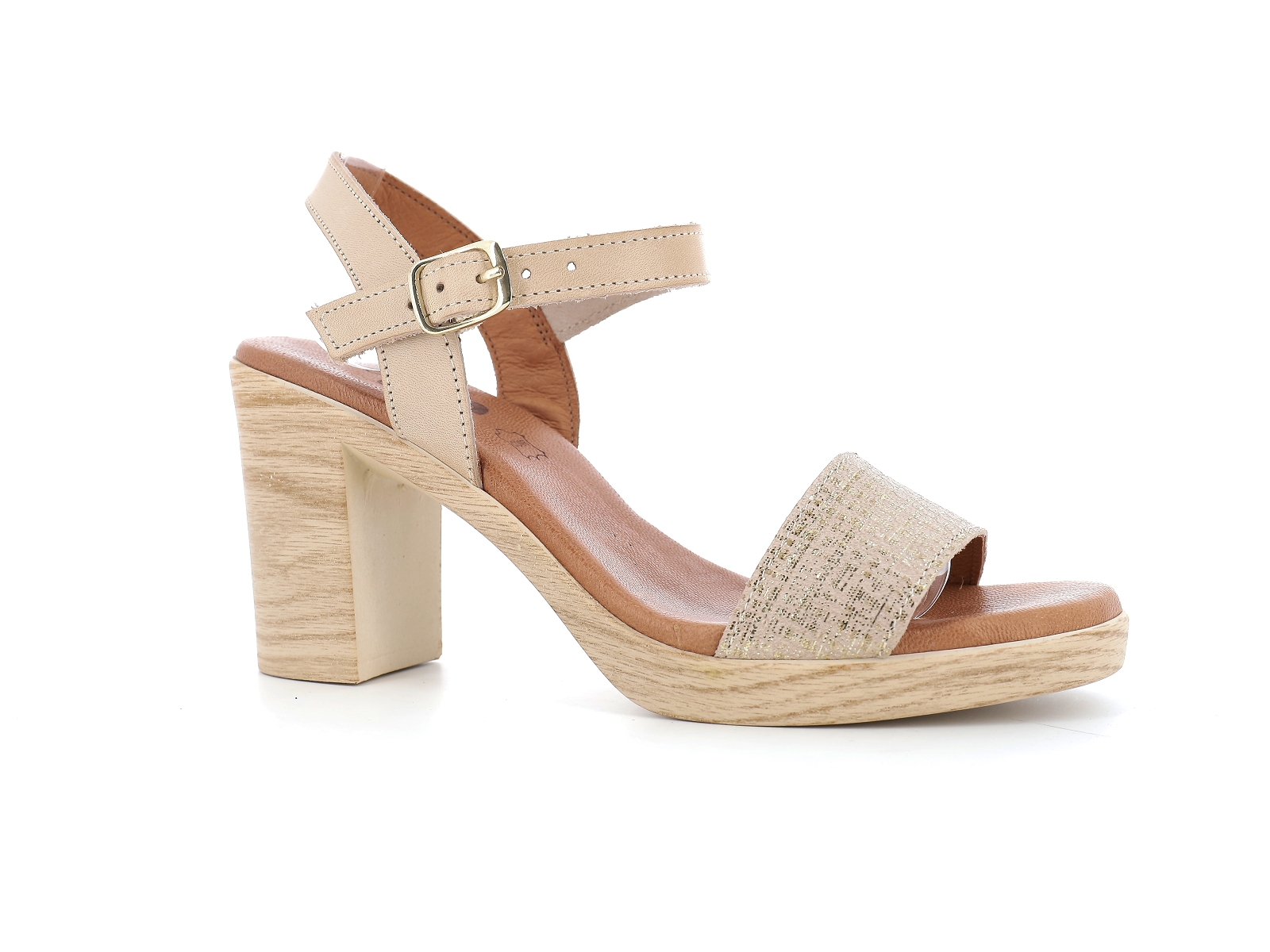 Chaussures du chateau-3990 Cuir Or