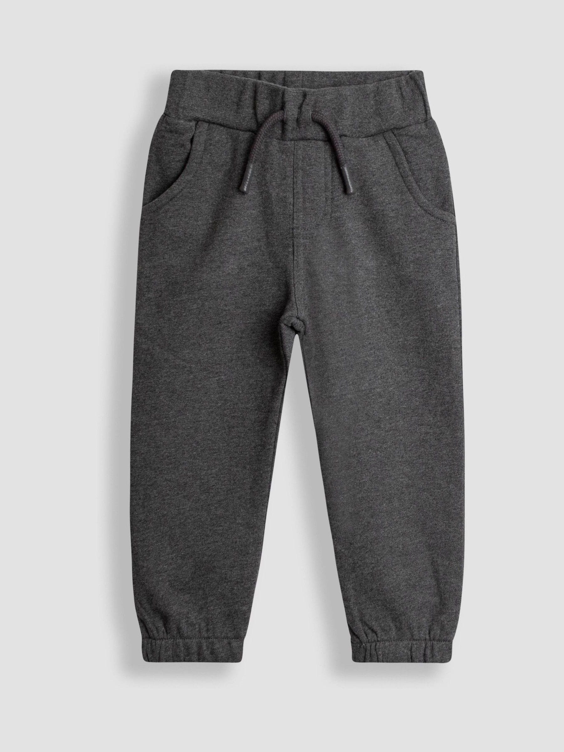Antraciet - JoJo Maman Bébé 2-Pack Relaxed Joggers