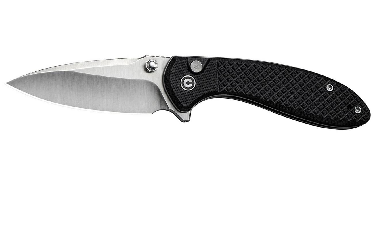Civivi Faeger C24031-1 Satin 14C28N, Milled Black G10, zakmes
