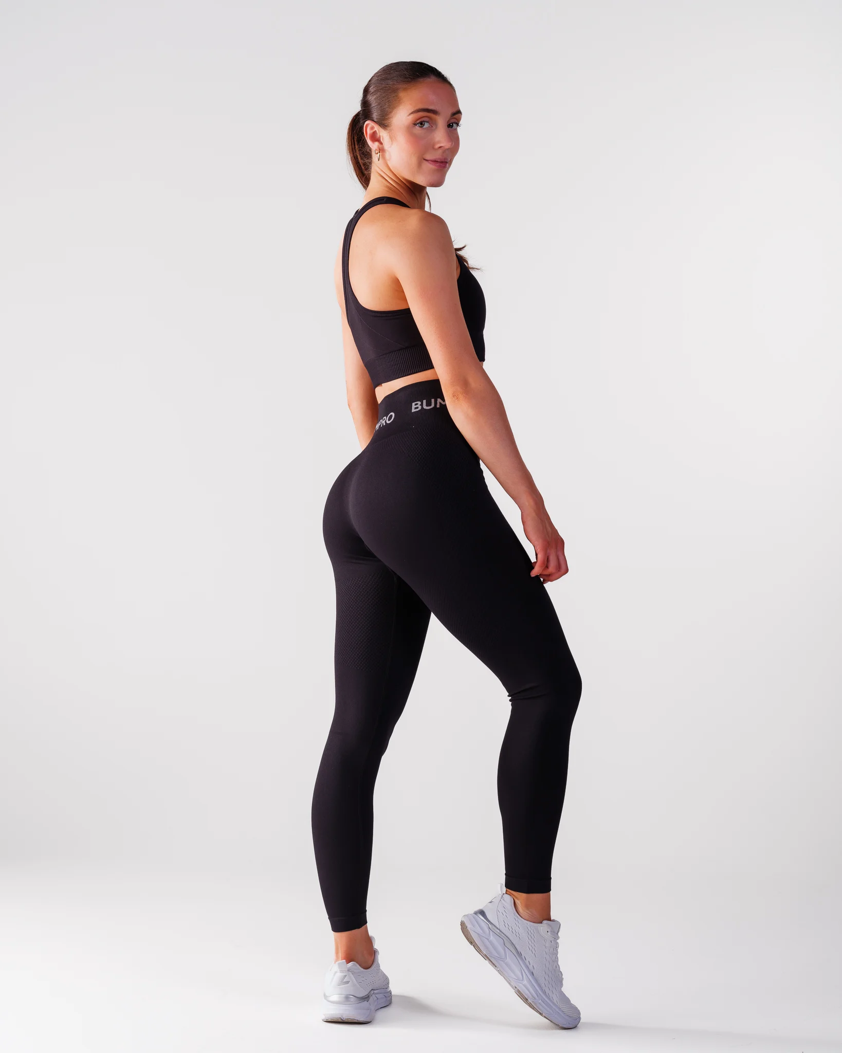 Bumpro Beam Logo Tights Solid Black