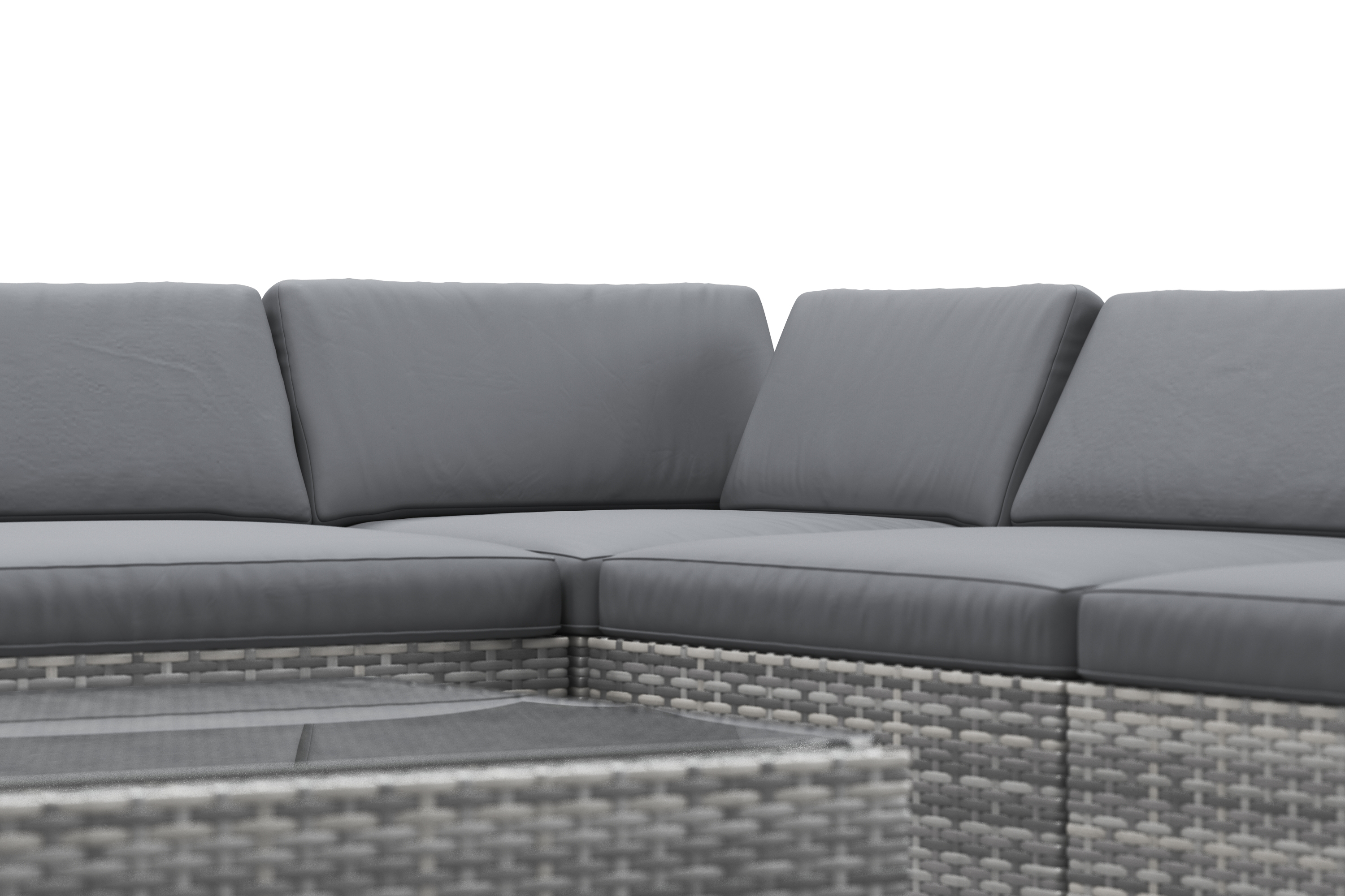 Rattanlounge TEXAS grau/anthrazit