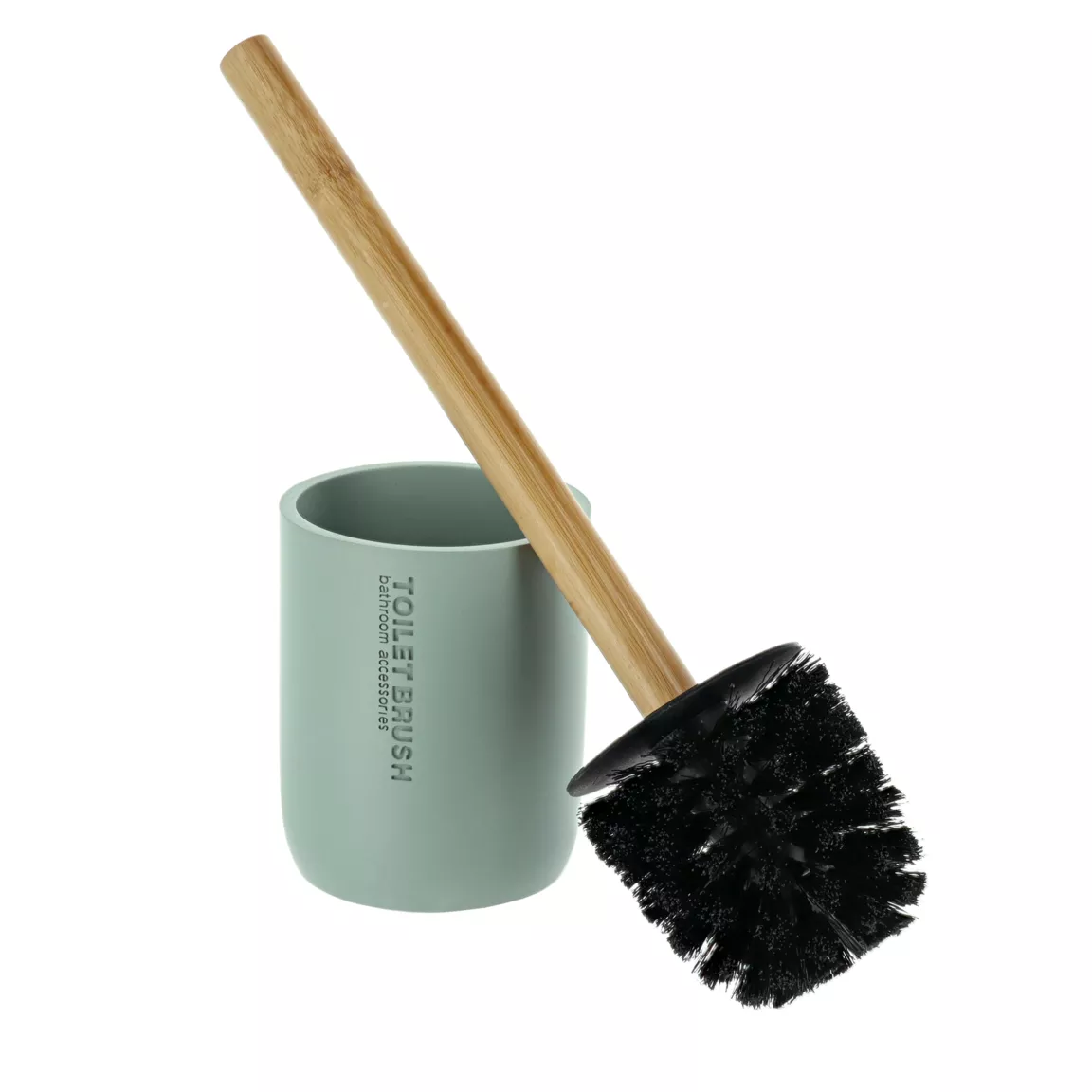 Brosse WC polyrésine Purebamboo Vert eucalyptus
