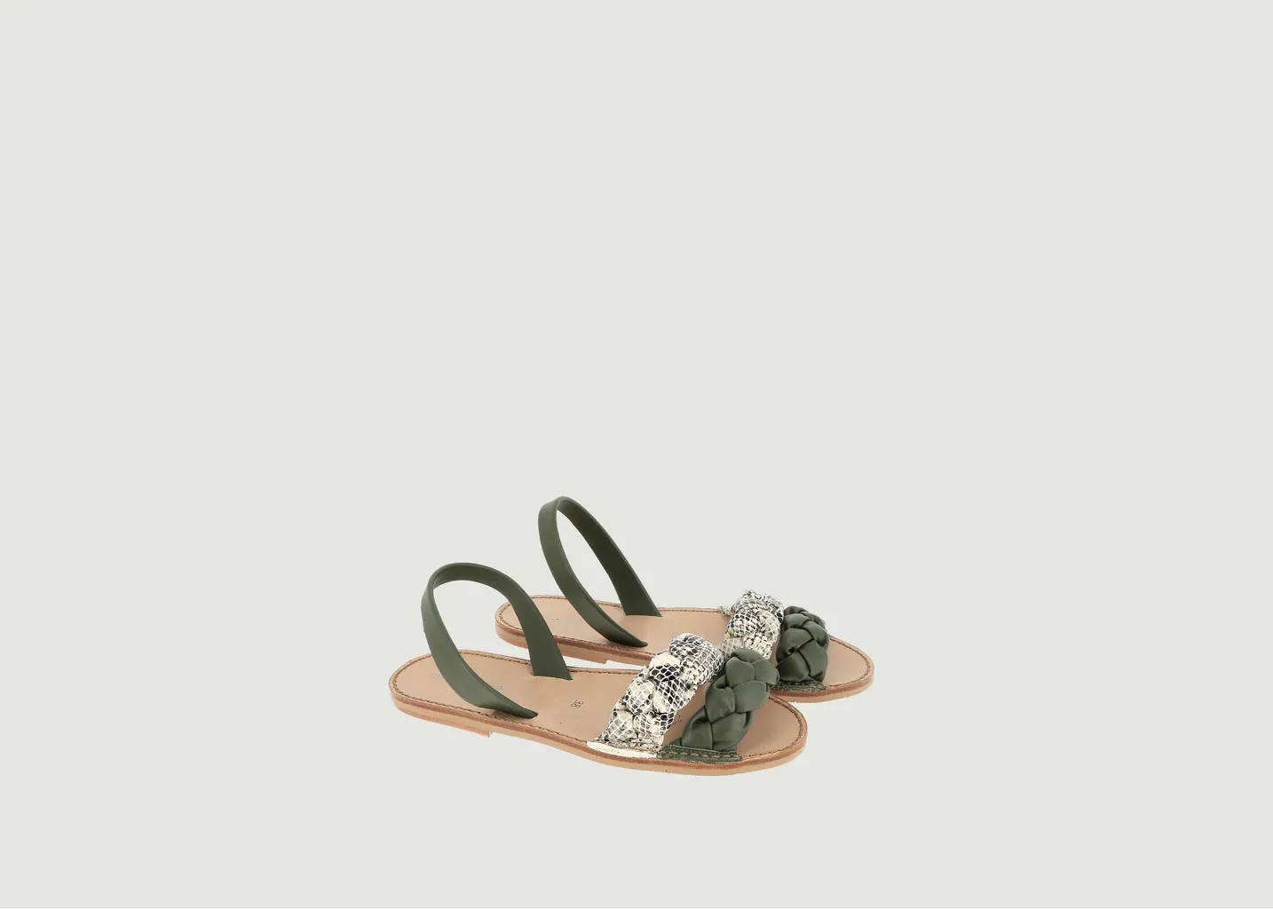 Sandales Avarca Neo 2 Cuir Blanco Minorquines