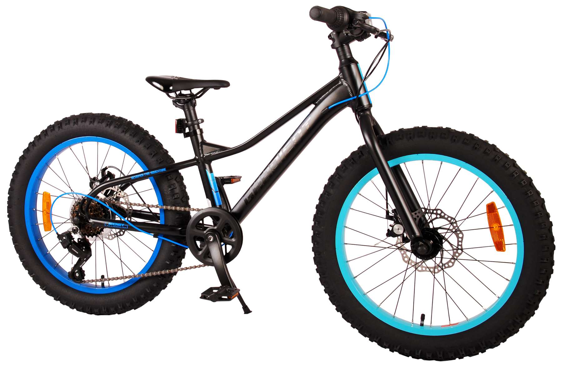 TPFSports Gradient Kinderfahrrad - Jungen - 20 Zoll - 6 Gänge - Scheibenbremse - Schwarz Gelb Grün